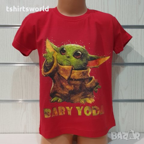 Нова детска тениска с дигитален печат Бейби Йода, Star Wars (Междузведни войни), снимка 6 - Детски тениски и потници - 35277600