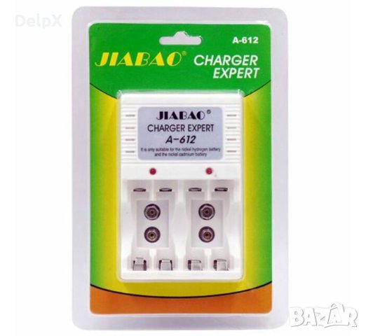 Мрежово зарядно JIABAO, акумулаторни батерии, 4xAA, R06, 4xAAA, R03, 2x9VDC