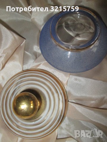 Стъклена купа, бонбониера,позлата, снимка 4 - Декорация за дома - 39325020