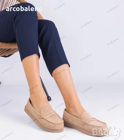 Дамски мокасини от еко велур Sevilia, 4цвята , снимка 5 - Дамски ежедневни обувки - 48951997