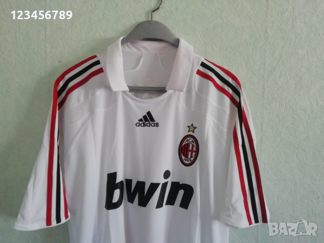 AC Milan Ronaldo Nazario Adidas Away 2007 2008 оригинална тениска фланелка Милан Роналдо Назарио, снимка 4 - Тениски - 52138525