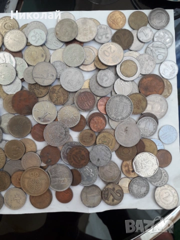 200 броя чужбински монети. БЕЗ ЕВРОЦЕНТОВЕ! , снимка 3 - Нумизматика и бонистика - 54322258