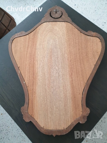 84x62 см/голямо бароково огледало в кафява дървена рамка/ръчна дърворезба, снимка 7 - Декорация за дома - 52724676