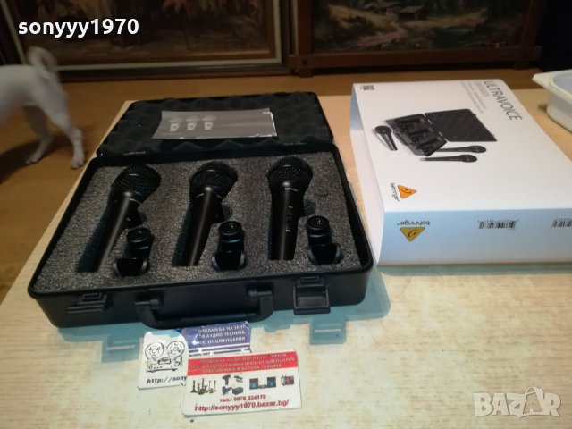 BEHRINGER 3 МИКРОФОНА 1901221733, снимка 2 - Микрофони - 35492011