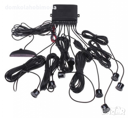 Парктроник за автомобил 8 датчика с аудио и визуално Включено свредло за пробиване на бронята, снимка 2 - Аксесоари и консумативи - 36512362