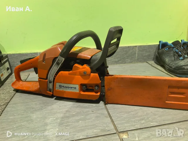 Бензинова Резачка за Дърва Husqvarna 350 , снимка 5 - Моторни триони/резачки - 55799396