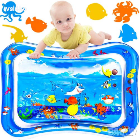 Надуваема водна постелка за игра за деца, снимка 1 - Надуваеми играчки - 44932226