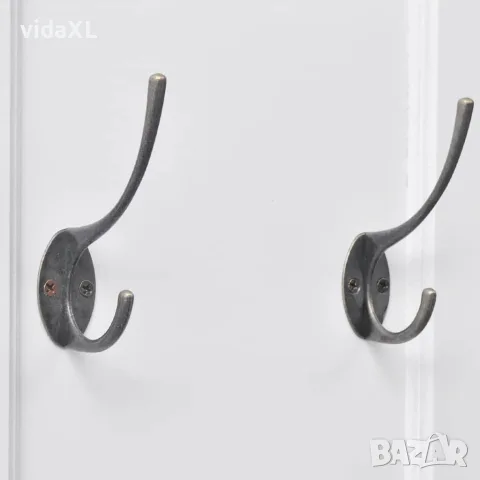 vidaXL Закачалки, 2 бр, бели, снимка 4 - Закачалки - 56146450
