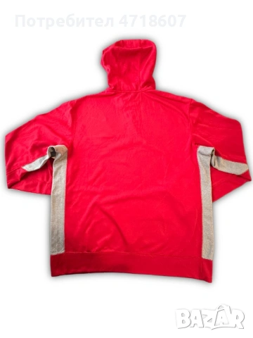 NIKE Суичър • Размер L • Червен, снимка 2 - Суичъри - 53218634