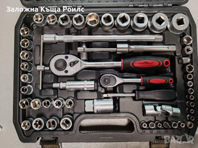 Професионално Гедоре KraftWorld със 108 Части– с Метални Закопчалки, снимка 2 - Други инструменти - 52739019