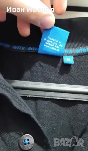 Оригинална фланелка с яка на Интер, снимка 7 - Футбол - 49323999