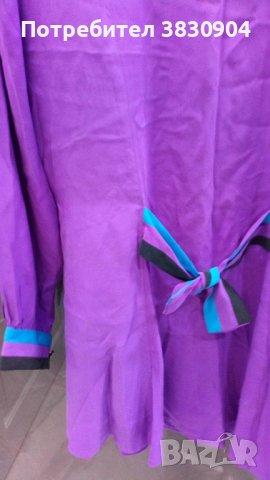 Блуза с дълъг ръкав, 100% естествена коприна, М, снимка 8 - Туники - 42205603