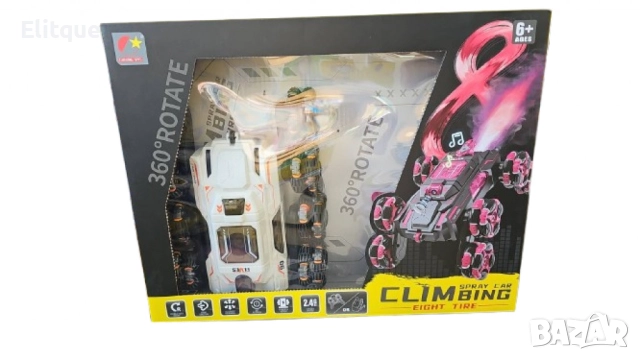 Каскадна радиоуправляема кола с преобръщащ се дизайн и светлинни ефекти, снимка 6 - Коли, камиони, мотори, писти - 52804661