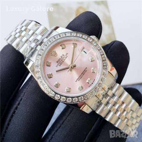 Дамски часовник Rolex Oyster Perpetual Datejust с автоматичен механизъм, снимка 2 - Луксозни - 37048332