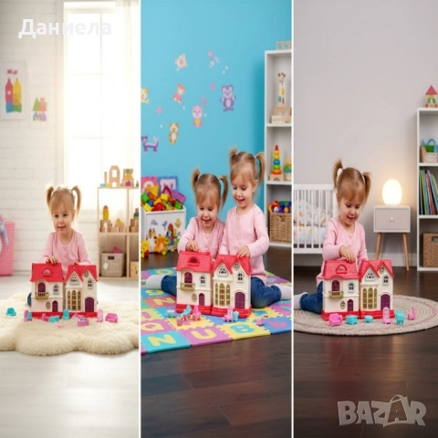 Къщичка за кукли Funny House, снимка 5 - Кукли - 52217231