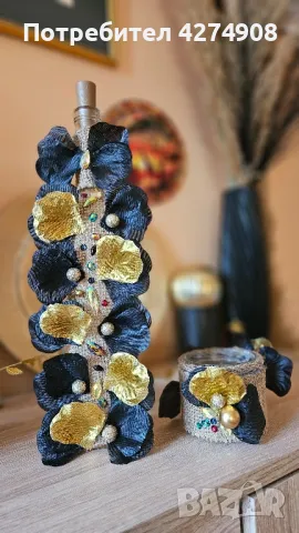 Оригинални подаръци. Свещници и светещи бутилки , снимка 18 - Ръчно изработени сувенири - 48884384