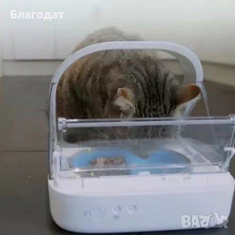 Интелигентна купа за хранене с капак, която се отваря само за „правилното“ животно SureFeed Microchi, снимка 5 - За котки - 52509989