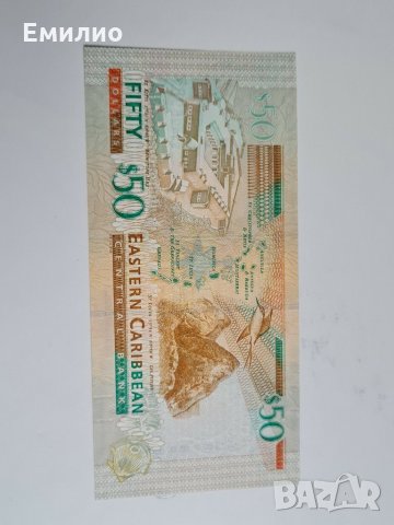 EASTERN CARIBBEAN STATES $50 Dollars ND 2008 CU, снимка 3 - Нумизматика и бонистика - 30596561