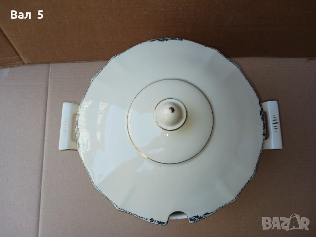 Много красив стар порцеланов супник Koenigszelt - Германия, снимка 5 - Антикварни и старинни предмети - 51709312