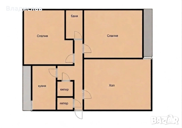 Непреходен 3-стаен, 89 м2 чисто – Перник / 20 мин. от София