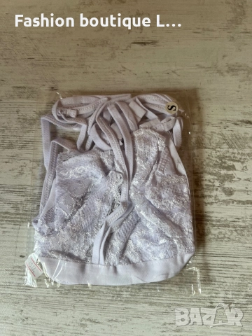 Ново бяло дантелено бюстие с ленти под гърдите с регулиращи се презрамки S , M , L , XL размери 🤍🤍, снимка 6 - Бельо - 52186907