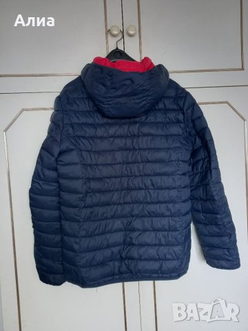 Шушляково тъмносиньо яке с качулка, снимка 5 - Якета - 39647826