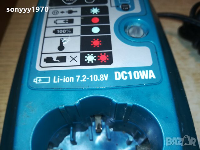 makita dc10wa 7.2-10.8v li-ion charger-внос switzerland, снимка 14 - Винтоверти - 29592342