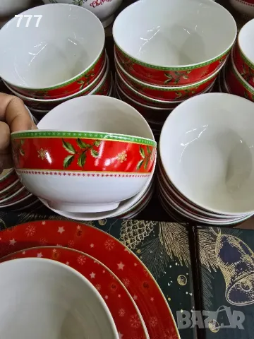 коледни чинии чаши купи, снимка 6 - Чинии - 48181903