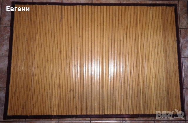 Килим 178 х 120 см. в стил „Рустик” от тънки бамбукови летвички