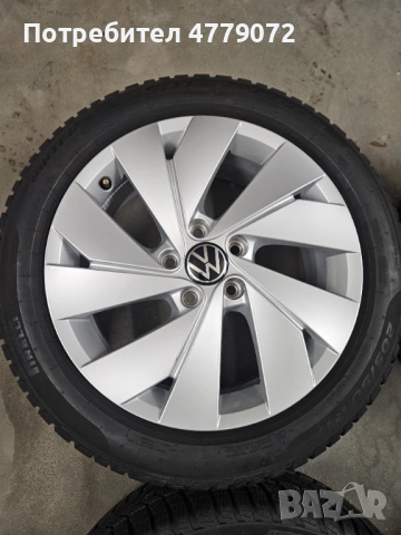 Оригинални джанти за Vw със зимни гуми Pirelli 205 50 17, снимка 2 - Гуми и джанти - 53993420