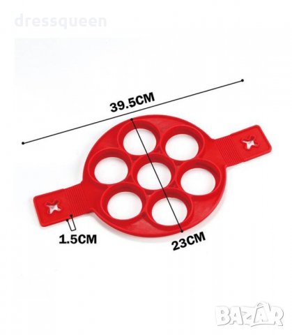 2897 СИЛИКОНОВА ФОРМА ЗА ПАЛАЧИНКИ И ЯЙЦА ЗА 7 БР., снимка 2 - Форми - 34266490