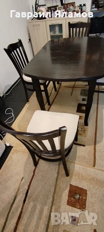 Кухненска маса със столове, снимка 5 - Маси - 54195014