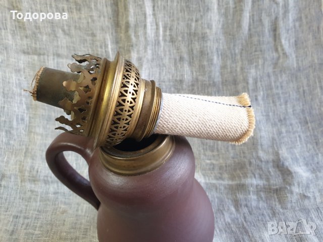 Старинна газена лампа, снимка 6 - Антикварни и старинни предмети - 42482340