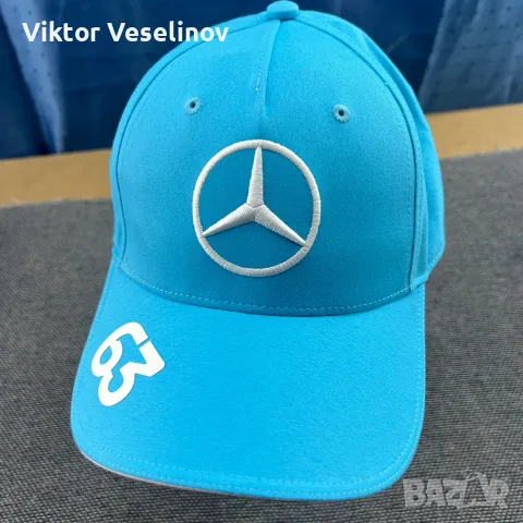 Mercedes Petronas Formula 1 George Russell Шапка с Козирка Синя One Size OSFA