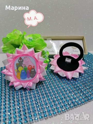 Аксесоари за коса с панделка на Барбароните, снимка 4 - Шноли, диадеми, ленти - 35064433