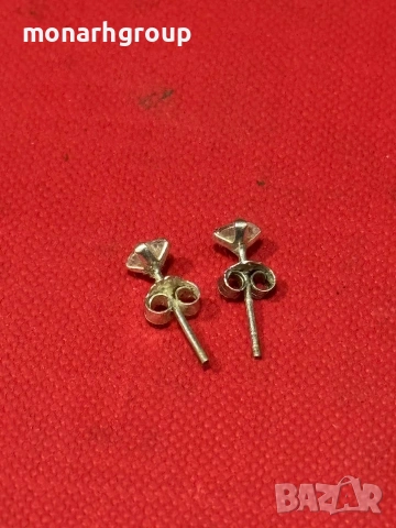 Сребърни обеци, снимка 2 - Обеци - 54315530