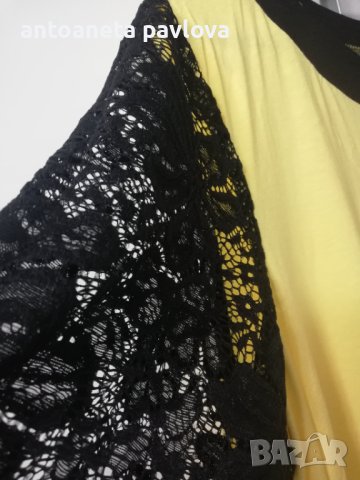 жълта макси туника , снимка 8 - Туники - 24860043