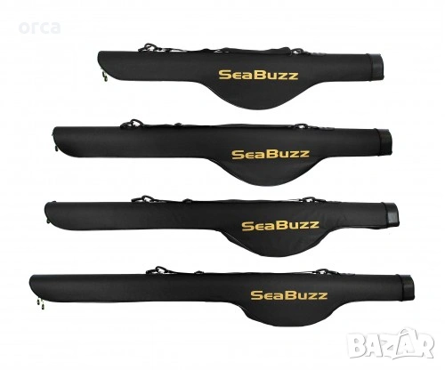 Твърд калъф SeaBuzz единичен за въдица с макара 100 140 см