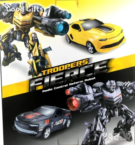 Трансформърс кола робот с дистанционно и акумулаторна батерия, снимка 3 - Коли, камиони, мотори, писти - 47303548