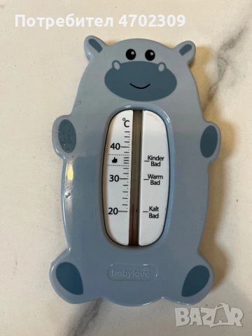 Бебешка вана със стойка и термометър, снимка 4 - За банята - 53928737