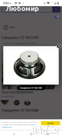 Говорител 10" RA10, снимка 4 - Тонколони - 50181157