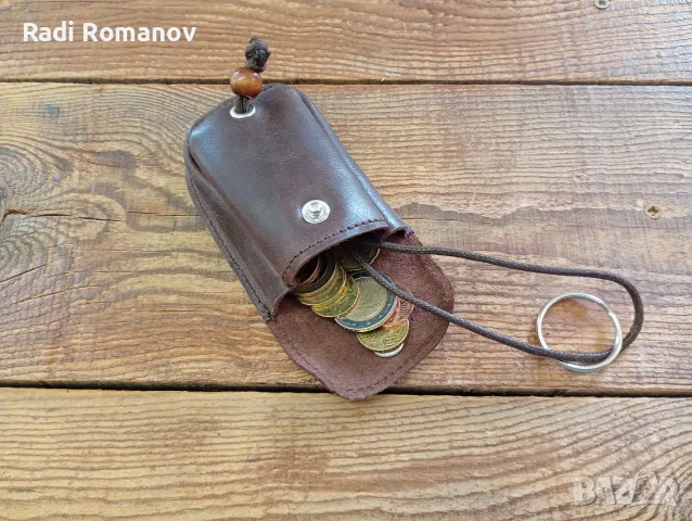 Кожено портмоне, кожен ключодържател , снимка 3 - Детски портмонета - 56268160