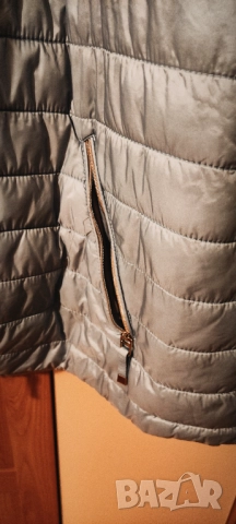 🧥 Дамско есен/ранна зима леко светлосиньо шушляково яке| 2XL–3XL, снимка 4 - Якета - 52472361