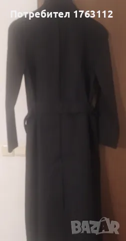 French connection дамски шлифер, размер 10/M, с копчета, колан и цепка отзад, снимка 7 - Палта, манта - 49341831