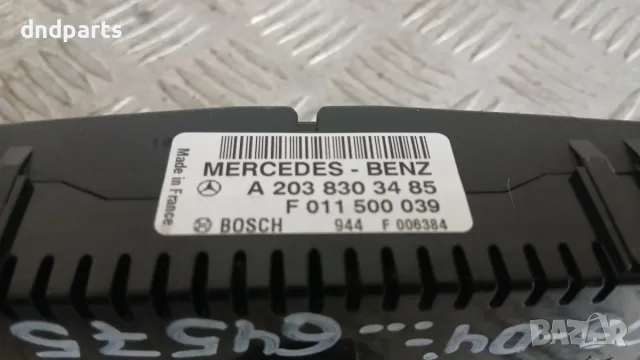 Панел климатроник Mercedes C W203 2004 A2038303485 F011500039 Mercedes-Benz C-Class 203 (W/S/CL), снимка 3 - Части - 56240570