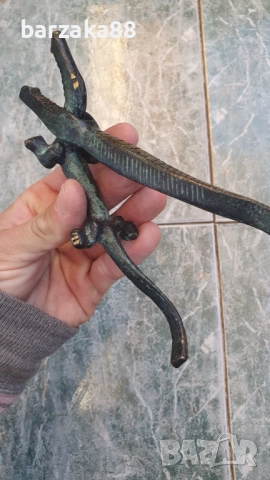 Бронзова Орехотрошачка Трошачка Крокодил, снимка 11 - Колекции - 52372791