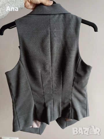 Сиво сако Next без ръкав, снимка 4 - Сака - 52959306