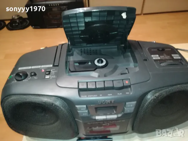 SONY CFD-101 CD/DECK/RADIO-ВНОС GERMANY 0103252026LNWC, снимка 5 - Радиокасетофони, транзистори - 49328430