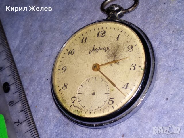 МОЛНИЯ Стар РУСКИ МЕХАНИЧЕН ДЖОБЕН ЧАСОВНИК МОЛНИЯ СССР 37126, снимка 3 - Джобни - 40060375