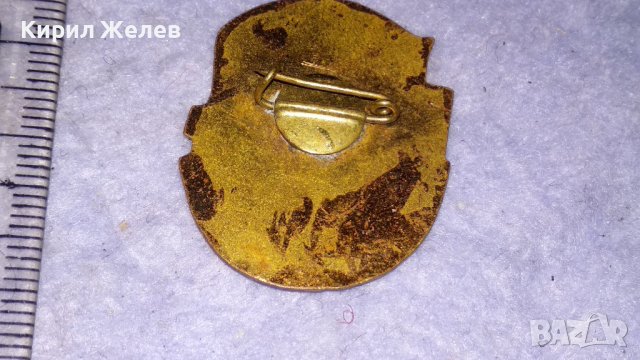 За АКТИВНА ПРОФСЪЮЗНА РАБОТА Стара РЯДКА СОЦ НРБ СИНДИКАЛНА ЕМАЙЛИРАНА БРОНЗОВА ЗНАЧКА 33505, снимка 2 - Колекции - 38970144